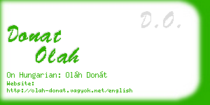 donat olah business card